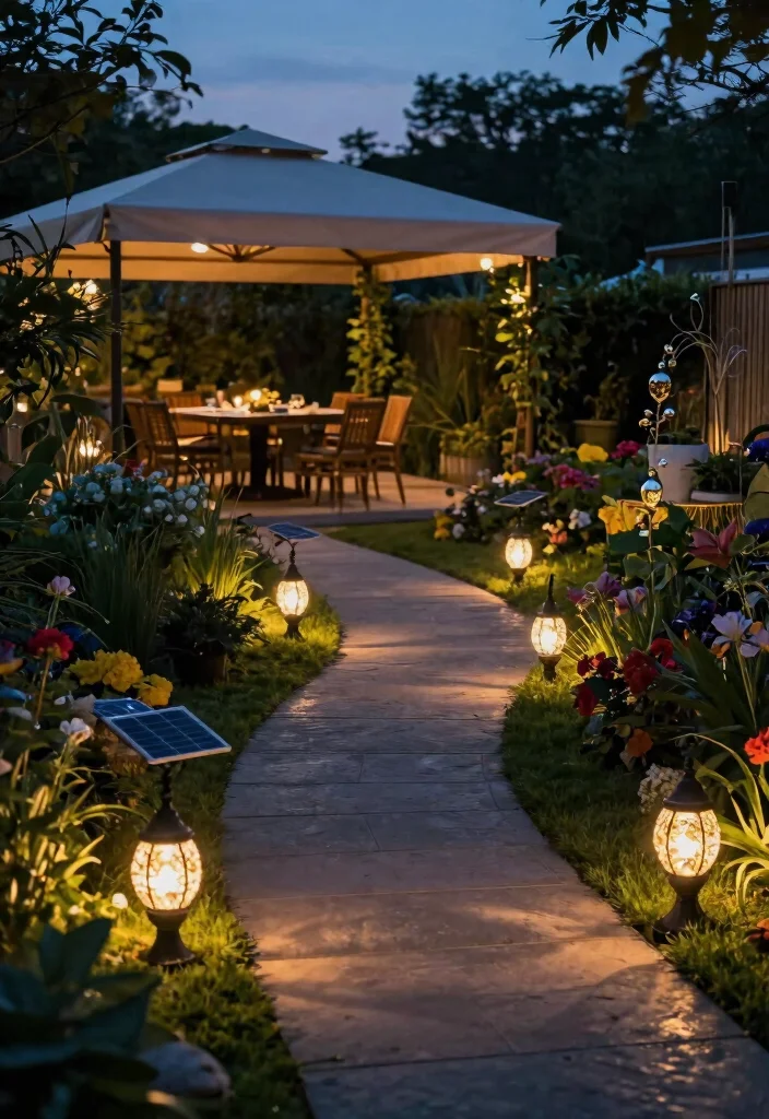 Enchanting Awning Lighting Ideas for Warm Evening Ambiance 6. Solar Powered Lighting for Eco Friendly Elegance 0