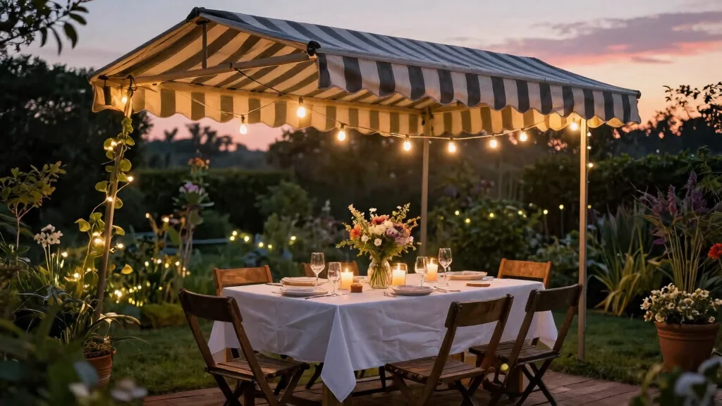 Enchanting Awning Lighting Ideas for Warm Evening Ambiance