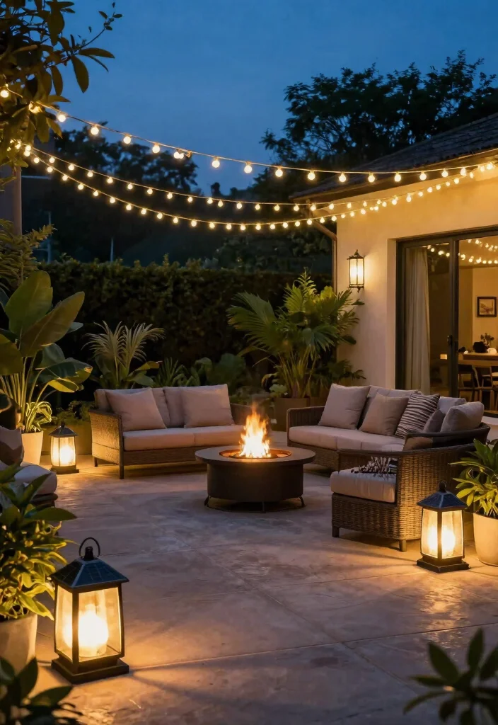 10 Best Chic Patio Decor Ideas for a Modern Backyard 2. Eco Friendly Lighting 0
