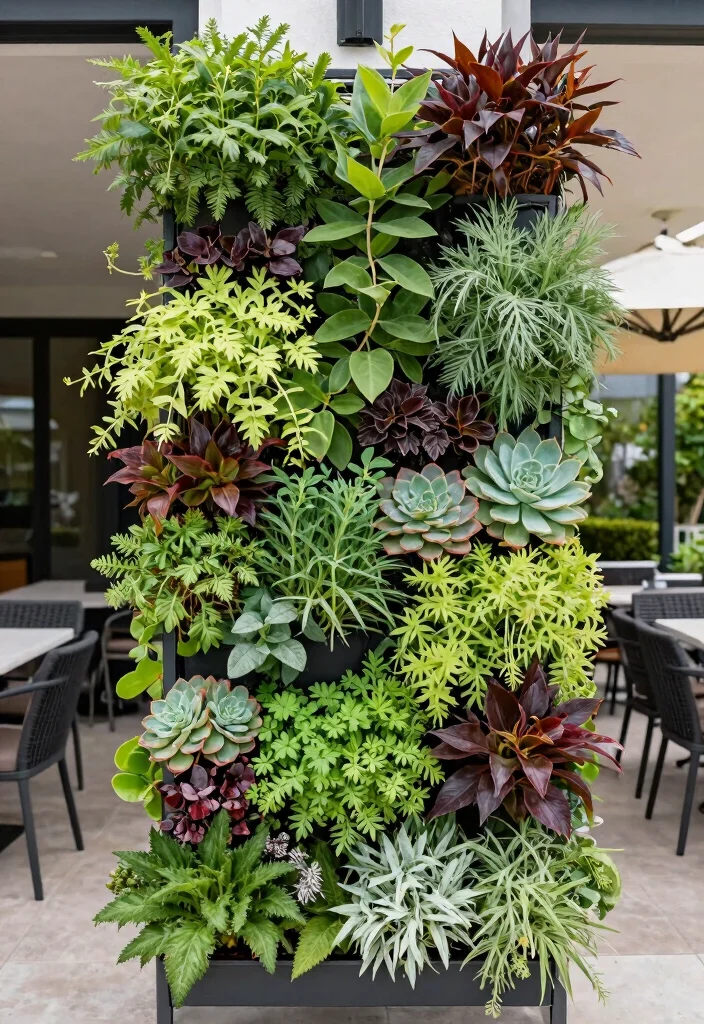 10 Best Chic Patio Decor Ideas for a Modern Backyard 5. Vertical Gardens 0
