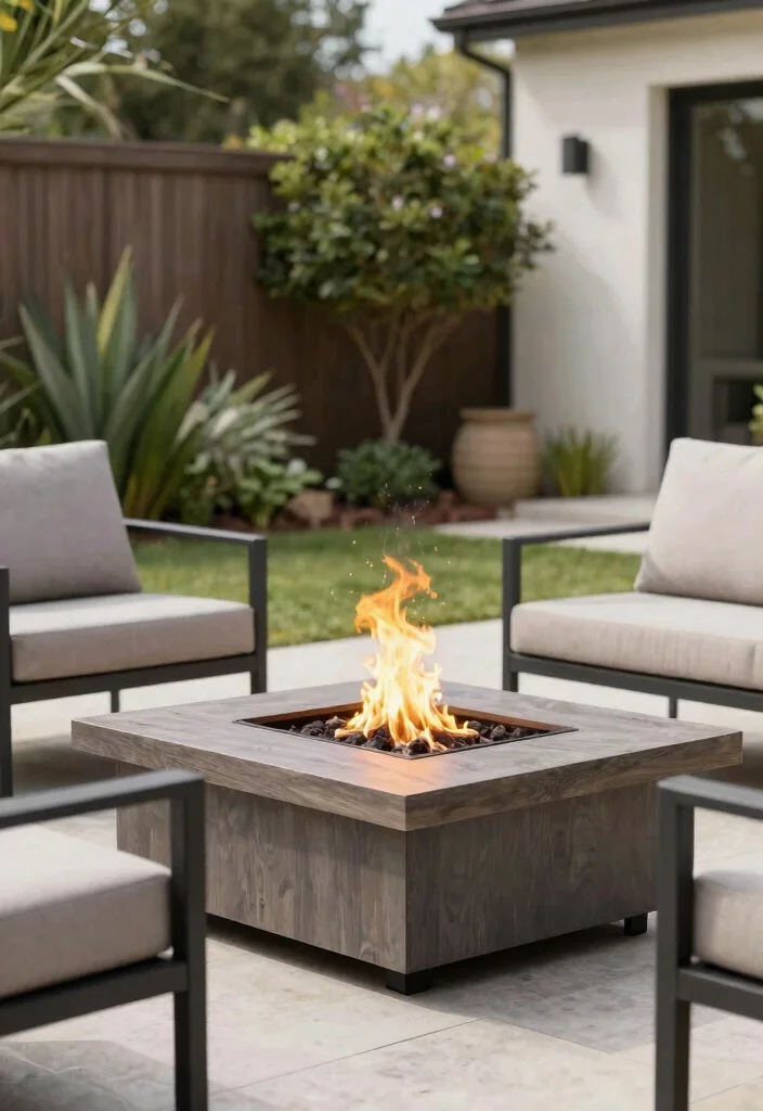 10 Best Chic Patio Decor Ideas for a Modern Backyard 6. Sustainable Fire Pit 0