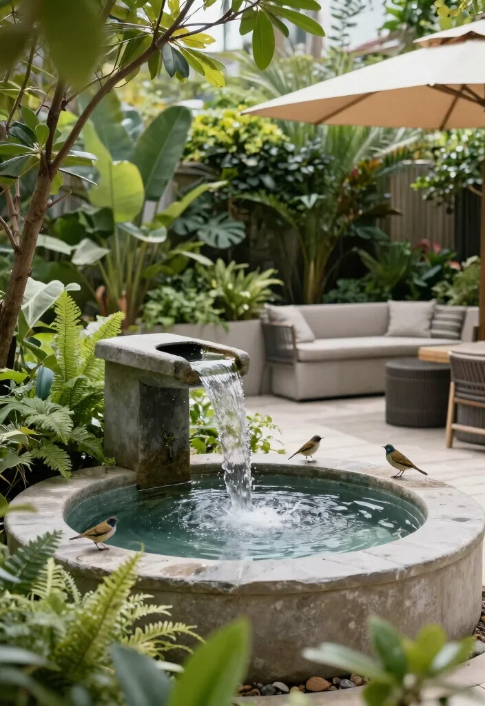 10 Best Chic Patio Decor Ideas for a Modern Backyard 9. Water Features 0