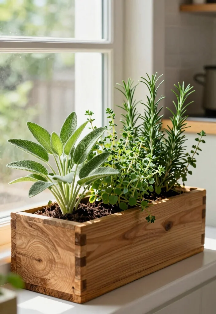 10 Best Fall Window Planter Box Ideas for Autumn 6. Seasonal Herbs for a Functional Planter 0