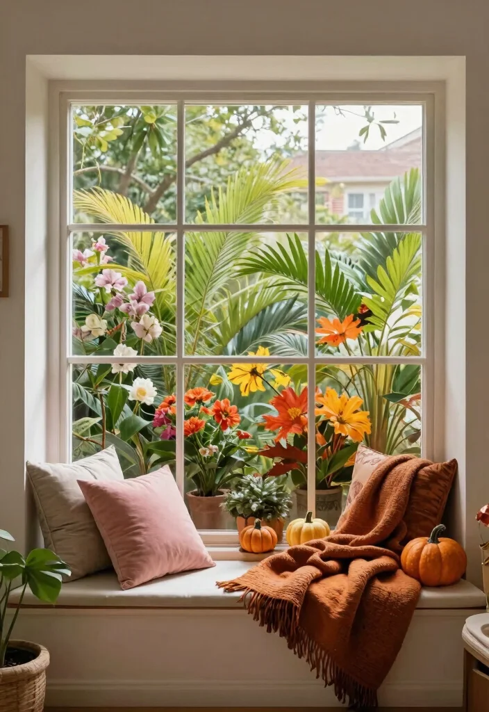 10 Cozy Box Window Nook Ideas for Indoor Seats 10. Seasonal Dcor for Year Round Appeal 0