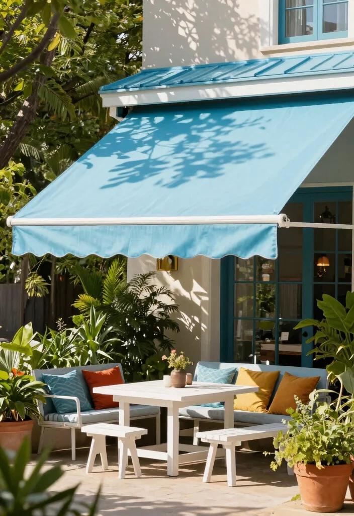 10 Efficient Outdoor Awning Ideas for Patio Shade Solutions 1. Retractable Awnings for Flexible Shade 0