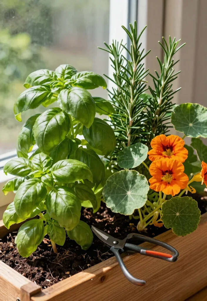 10 Expert Window Box Planting Ideas for a Full Look 3. Edible Arrangements Herb Garden Delight 0