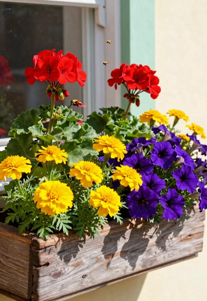 10 Expert Window Box Planting Ideas for a Full Look 4. Playful Color Schemes Bold Bright 0