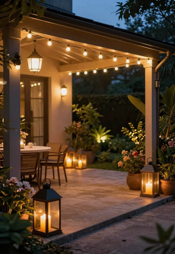 10 High End Luxury Patio Decor Inspiration for a Pro Look 3. Sophisticated Outdoor Lighting 0