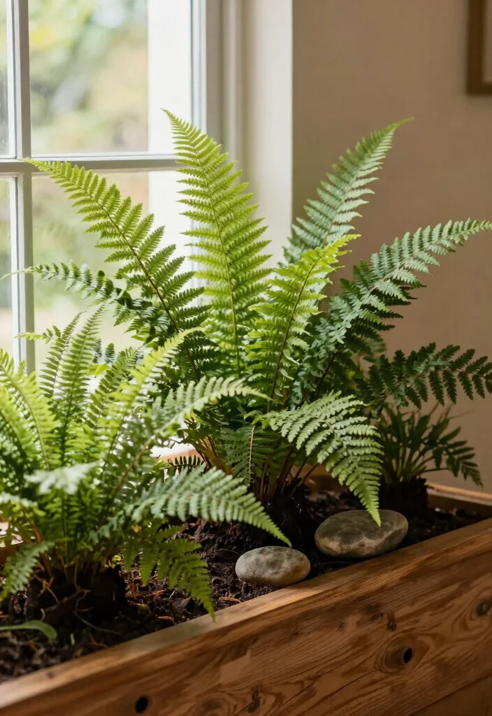 10 Lush Shade Planter Box Ideas for North Facing Windows 1. Fern Frenzy 0