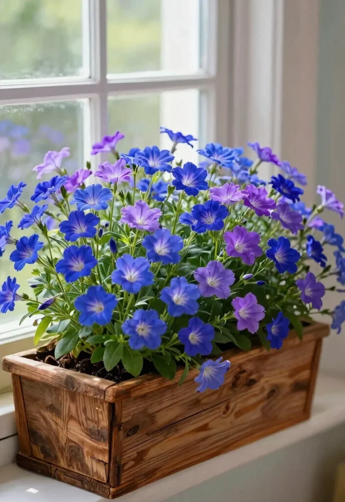10 Lush Shade Planter Box Ideas for North Facing Windows 5. Lively Lobelia 0