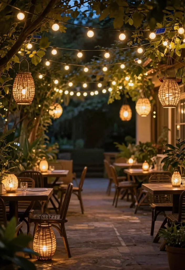 10 Refreshing Summer Patio Decor Ideas for Entertaining 3. Sustainable Outdoor Lighting 0