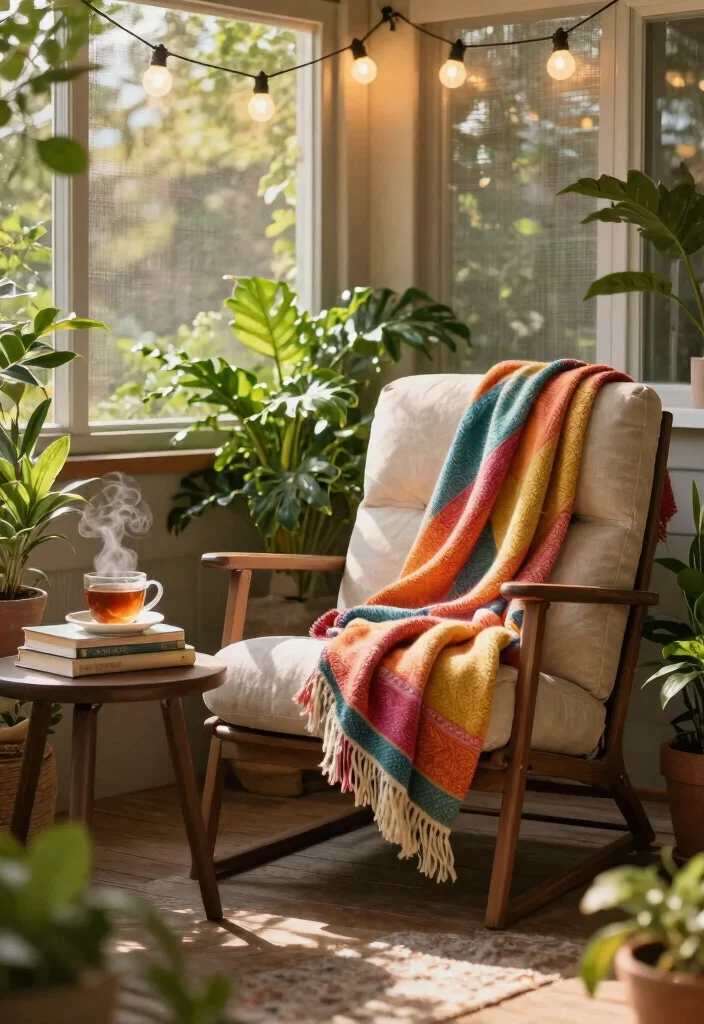 10 Serene Screened In Patio Ideas for Bug Free Living 2. Cozy Reading Nook 0