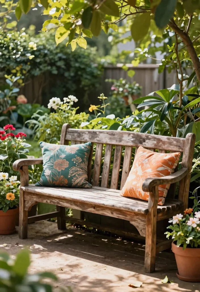 10 Warm Wooden Patio Decor Ideas for a Natural Look 1. Rustic Wooden Benches 0