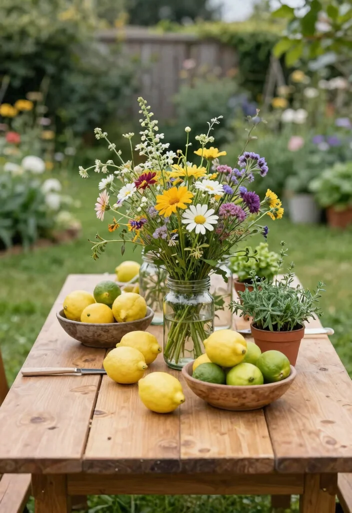 11 Elegant Patio Dining Decor Inspiration for Outdoor Meals 1. Nature Infused Table Settings 0