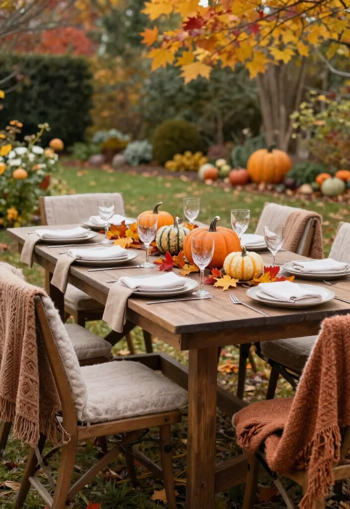11 Elegant Patio Dining Decor Inspiration for Outdoor Meals 10. Seasonal Decor Themes 0