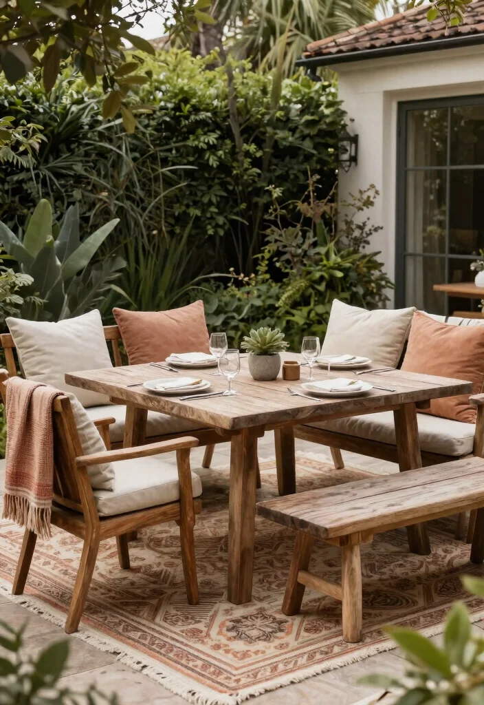 11 Elegant Patio Dining Decor Inspiration for Outdoor Meals 4. Comfortable Seating Arrangements 0