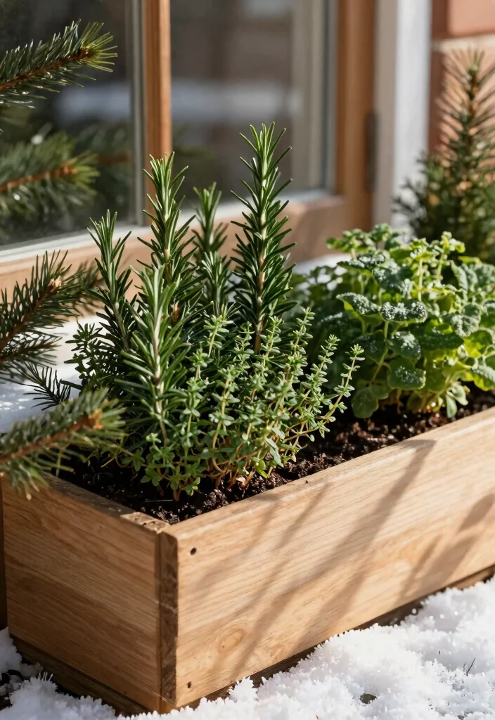 11 Festive Window Box Christmas Ideas for the Holidays 7. Scented Seasonal Plants 0