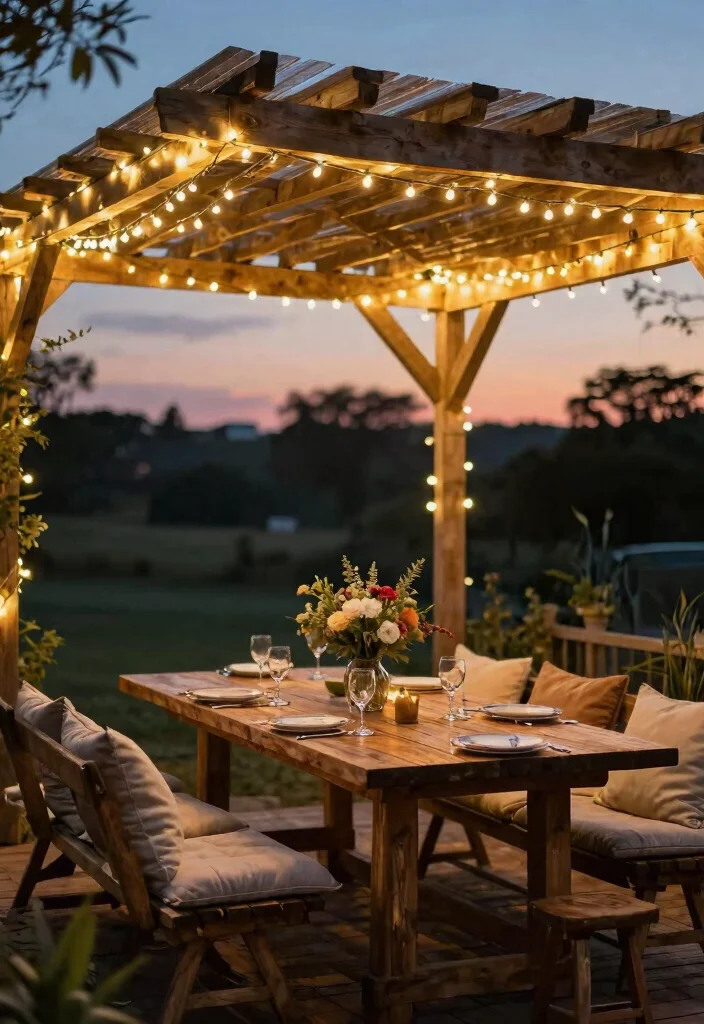 11 Magical Pergola Patio Decor Ideas You Will Love 1. String Lights Galore 0
