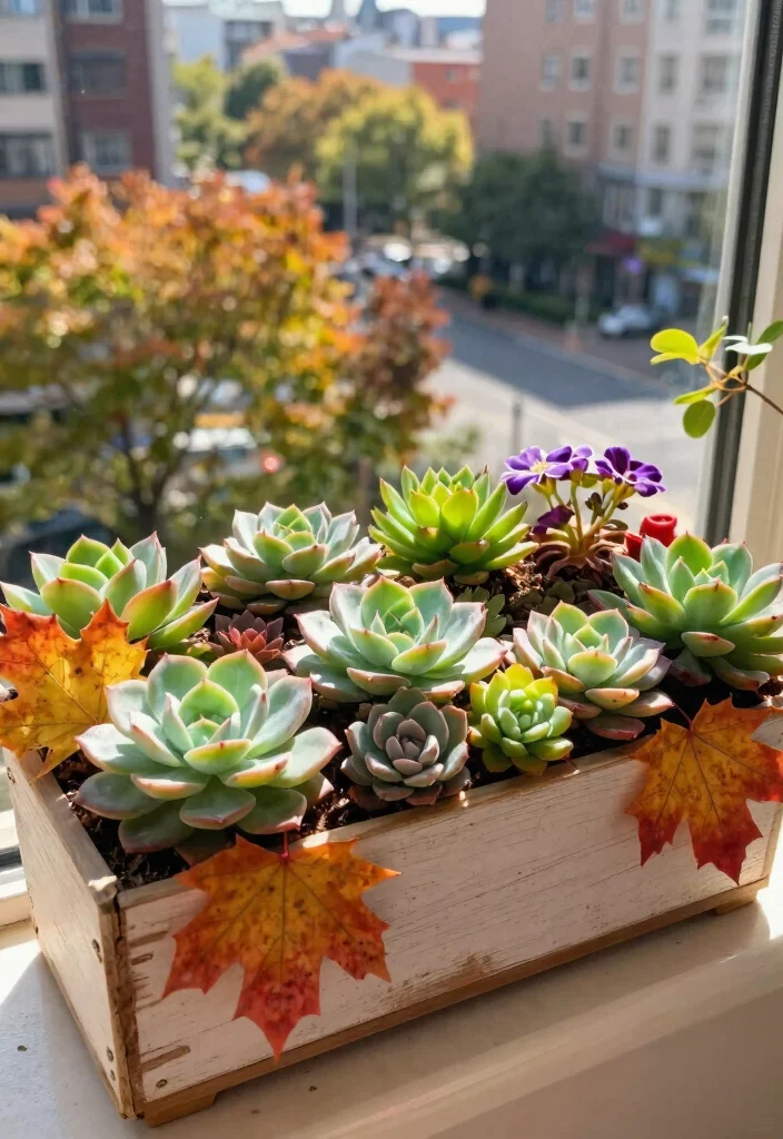 11 Modern Succulent Window Box Ideas for Low Maintenance 11. Seasonal Themes 0