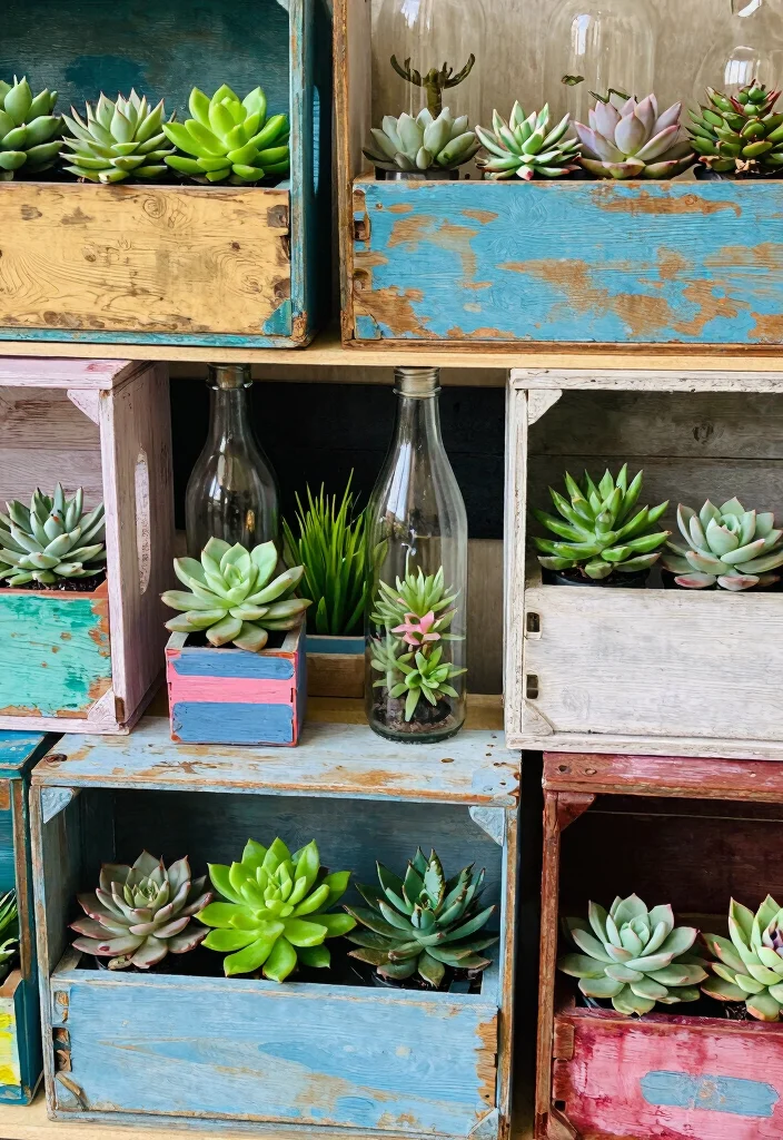 11 Modern Succulent Window Box Ideas for Low Maintenance 8. Upcycled Crafts 0