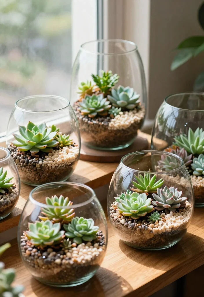 11 Modern Succulent Window Box Ideas for Low Maintenance 9. Succulent Terrariums 0
