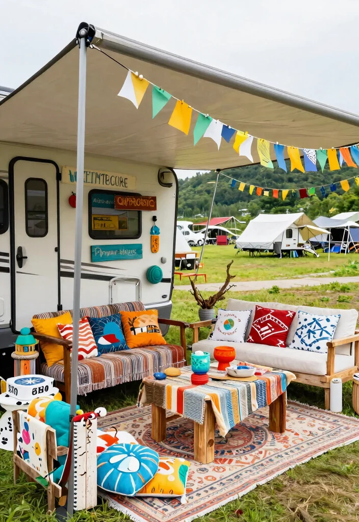 11 Must See RV Awning Ideas for Life on the Road 11. Personalized Decor DIY Projects 0