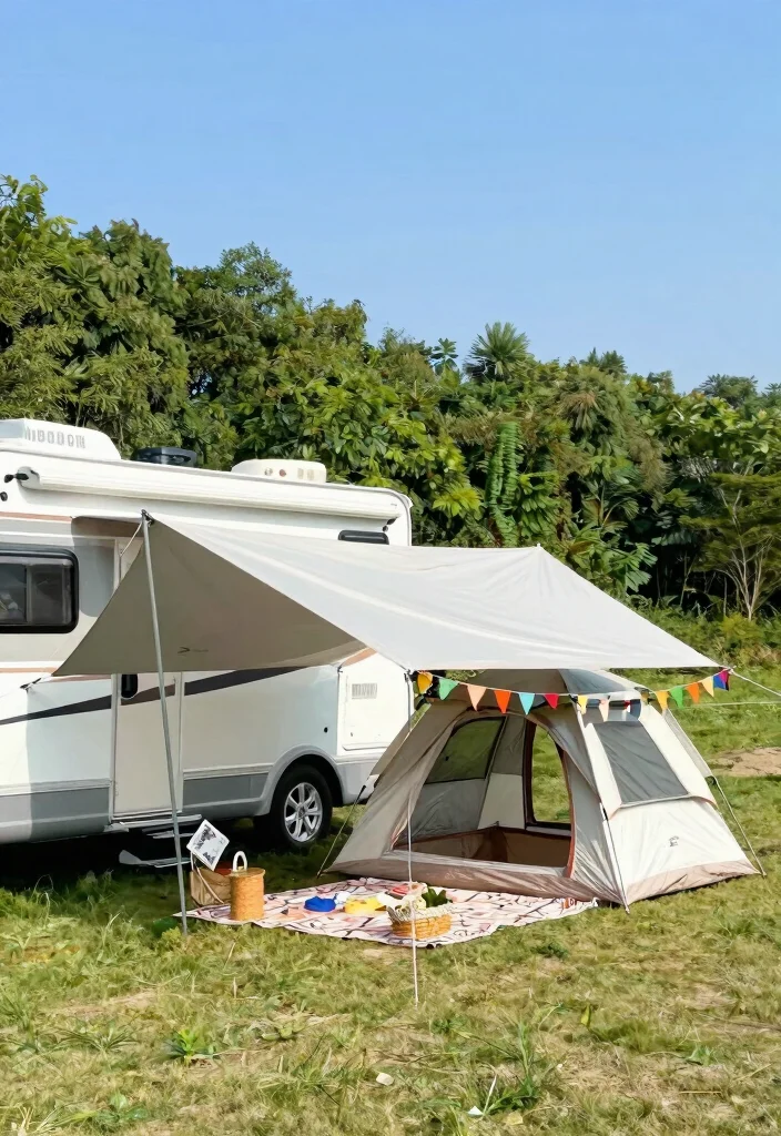 11 Must See RV Awning Ideas for Life on the Road 4. Portable Shade Solutions Canopy Tents 0