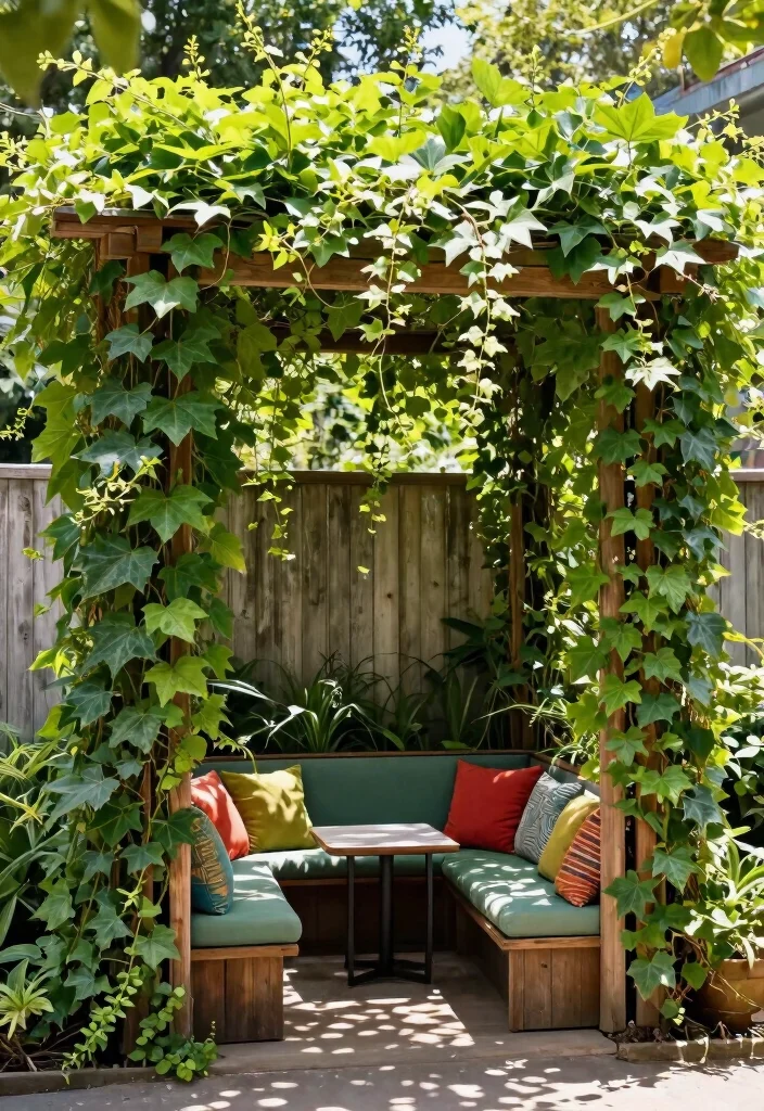 11 Practical DIY Awning Ideas for a Shady Backyard 4. Vertical Garden Shade 0