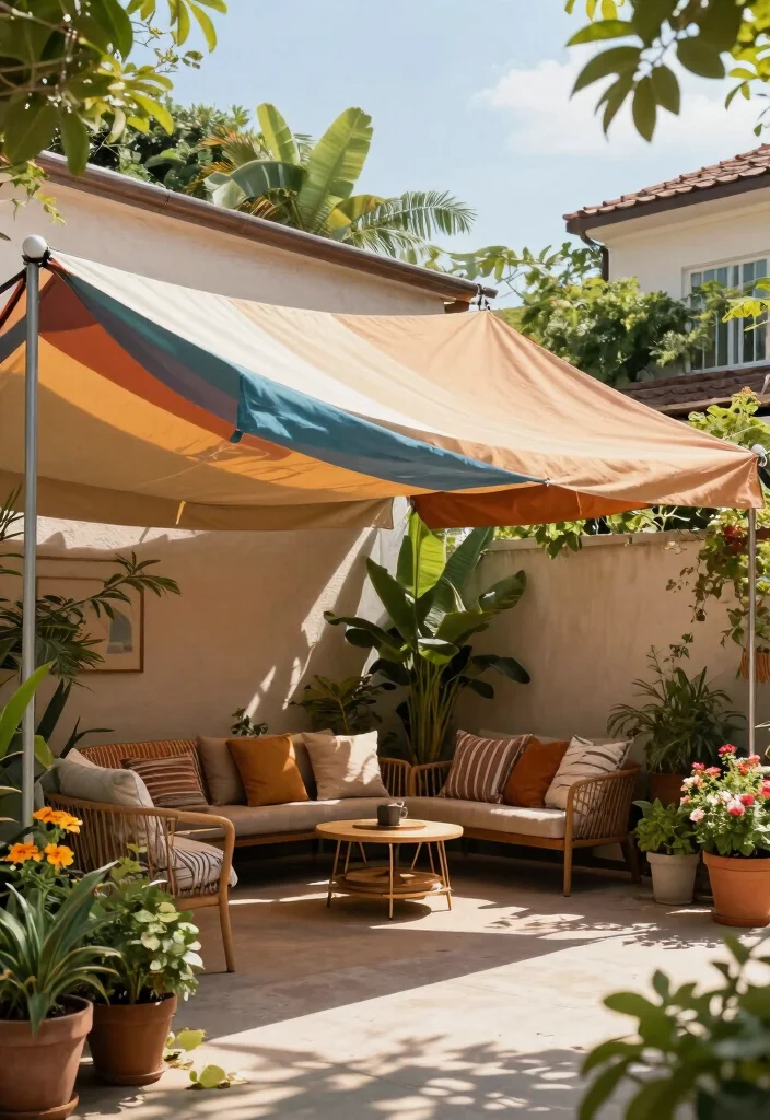 11 Practical DIY Awning Ideas for a Shady Backyard 8. DIY Canvas Awning 0