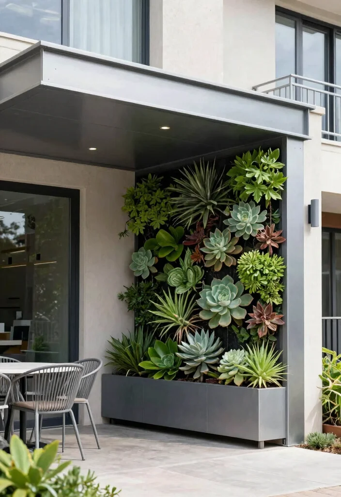 11 Welcoming Entry Awning Ideas for a Beautiful Home 2. Contemporary Metal Awning 0