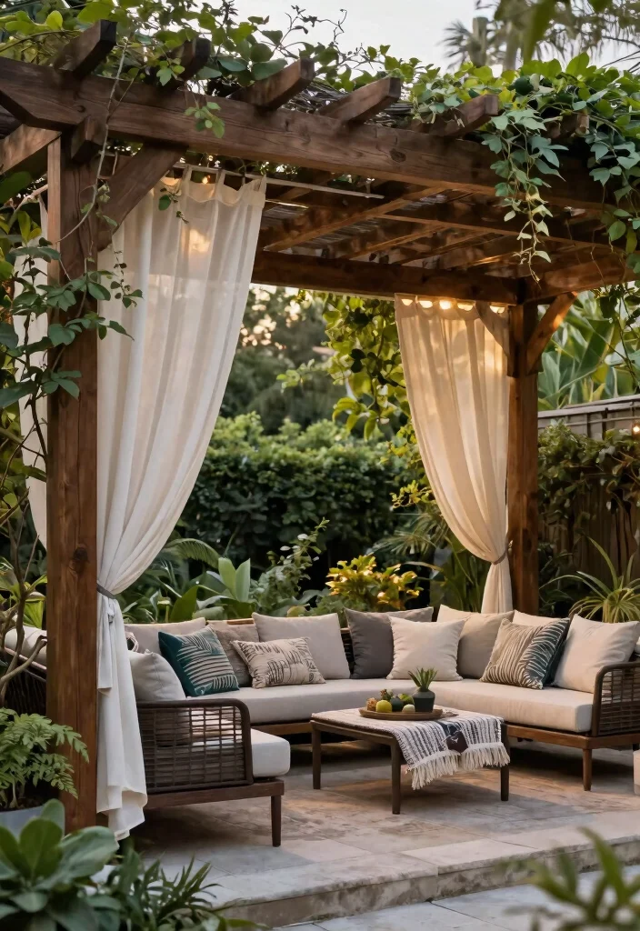 12 Beautiful Awning Canopy Ideas to Upgrade Your Patio 11. Pergola with Retractable Screens 0