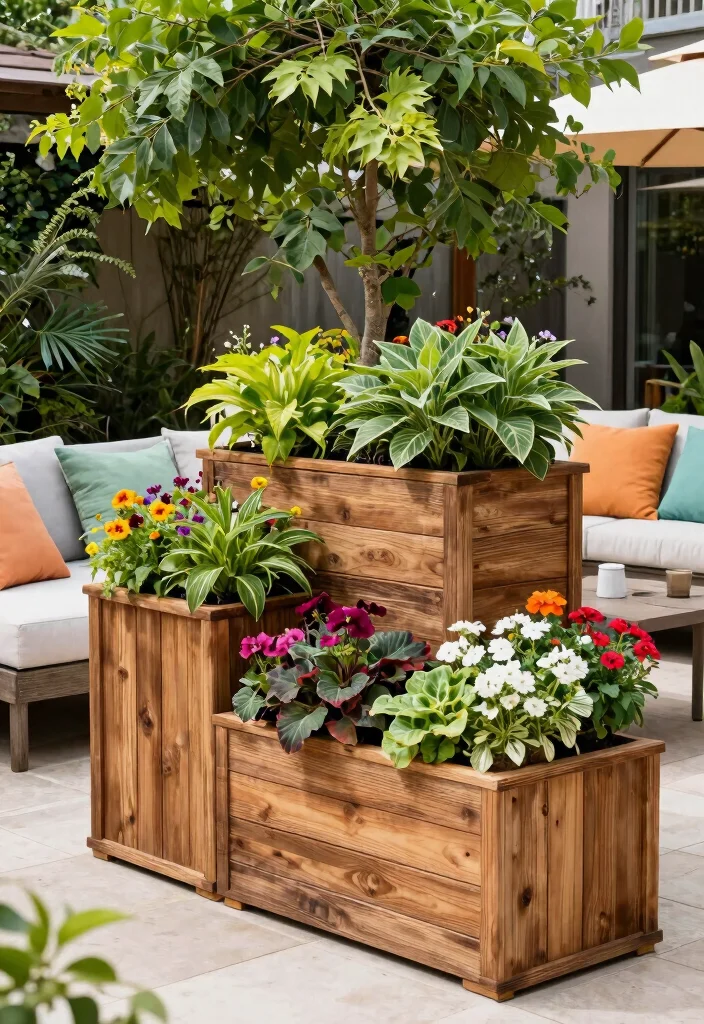 12 Beautiful Awning Canopy Ideas to Upgrade Your Patio 12. Shade Friendly Planter Boxes 0