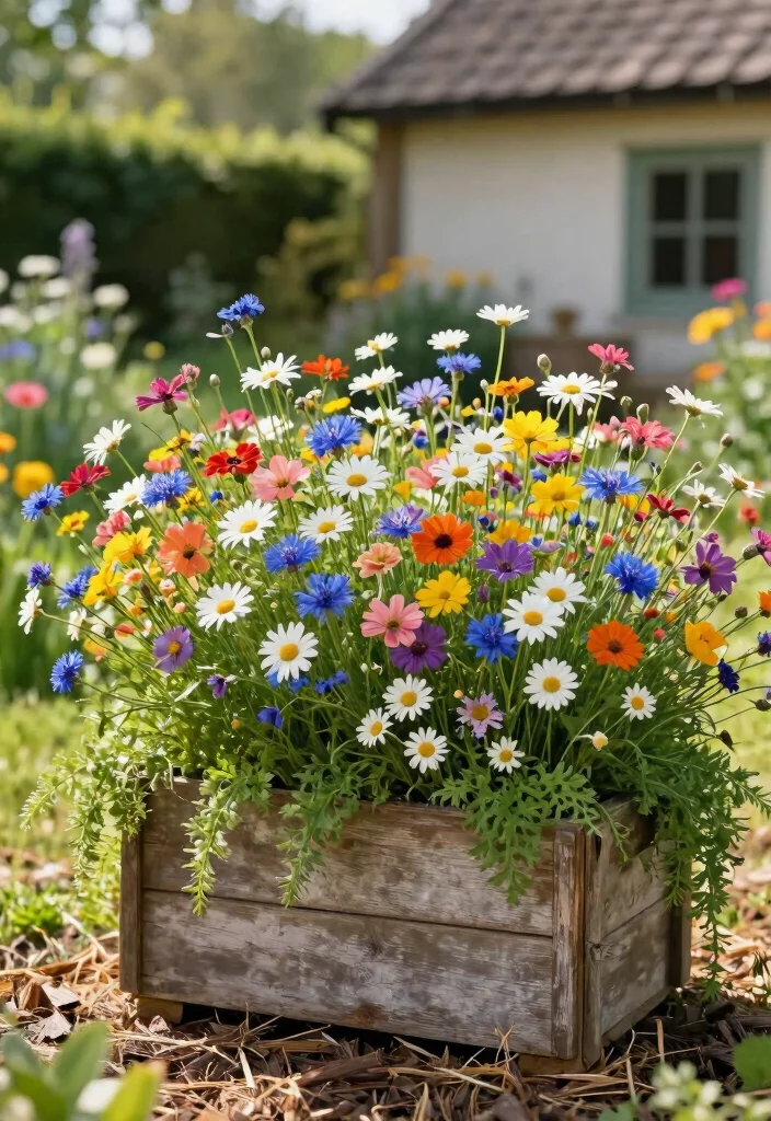 12 Best Creative Window Box Ideas You Havent Seen 8. Cottage Style Wildflower Box 0