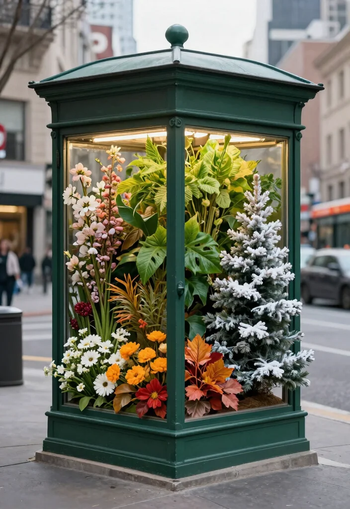 12 Creative Window Box Decorating Ideas by Season 10. Seasonal Succession A Year Round Display 0