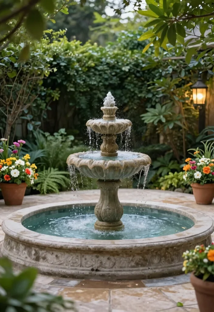 12 Most Stylish Patio Decor Ideas to Impress Your Guests 9. Water Features for Serenity 0