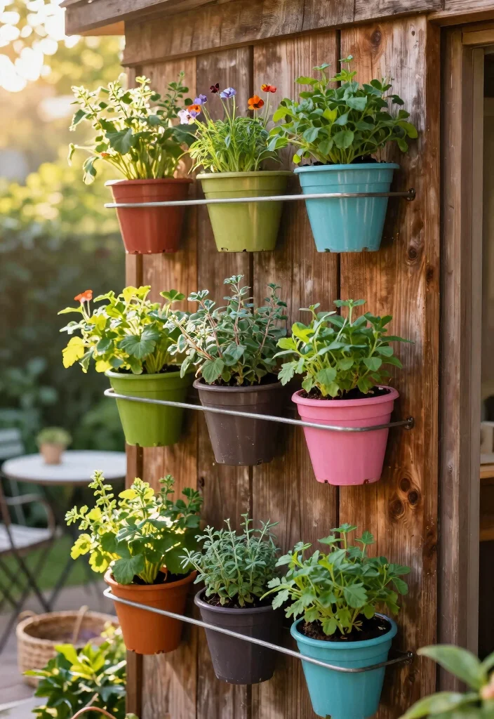 12 Stunning Patio Wall Decor Ideas to Personalize Your Space 1. Vertical Herb Garden 0