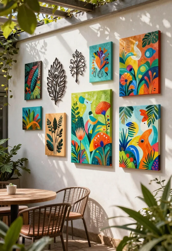 12 Stunning Patio Wall Decor Ideas to Personalize Your Space 6. Outdoor Wall Art 0