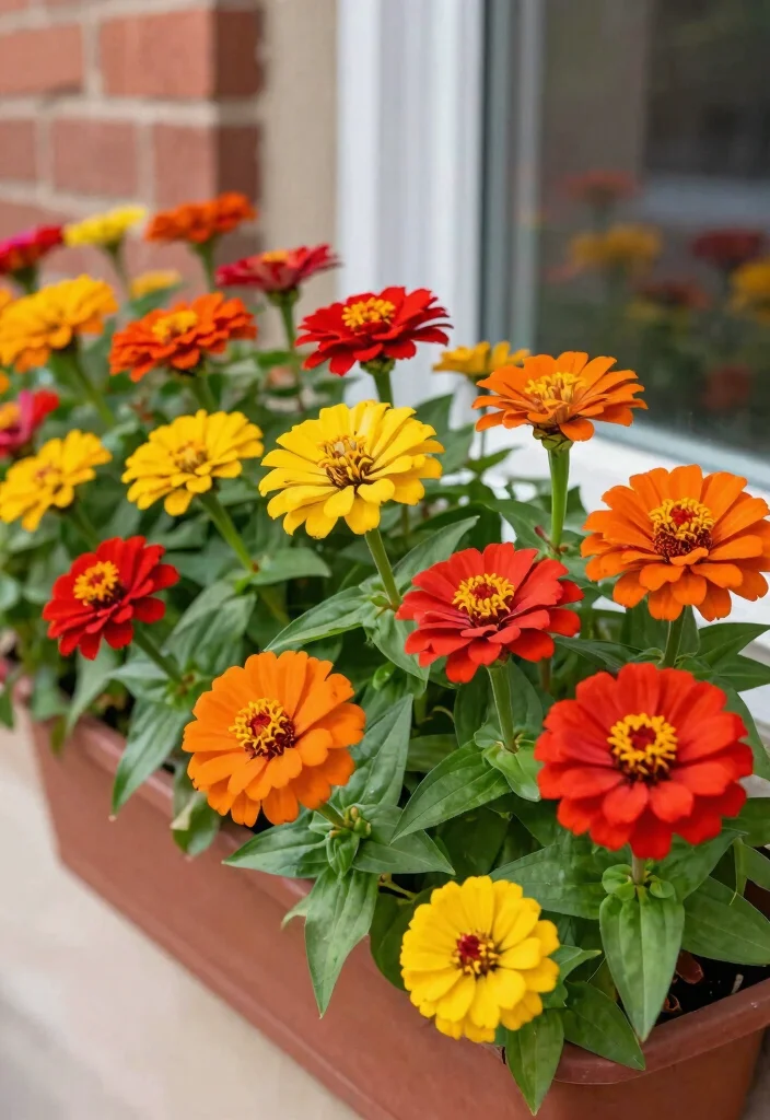 12 Top Window Box Flowers Ranked by Beauty and Bloom 12. Zinnias The Bold Blossoms 0