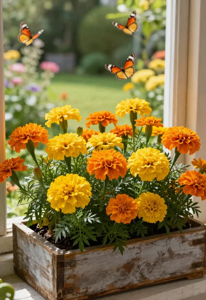 12 Top Window Box Flowers Ranked by Beauty and Bloom 2. Marigolds The Cheerful Glow 0