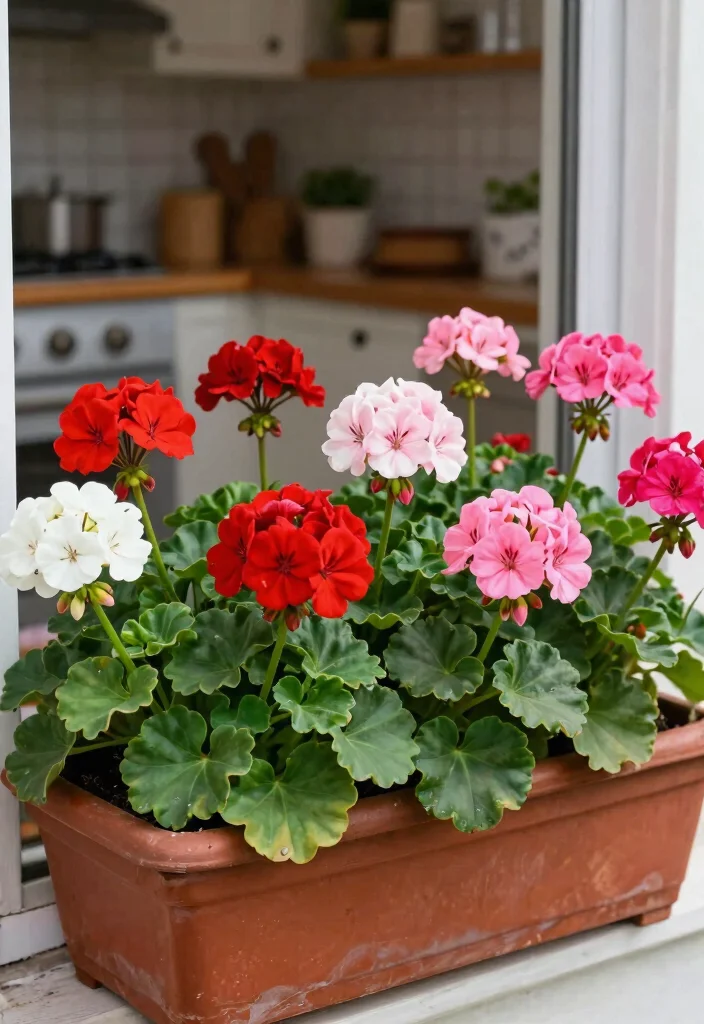 12 Top Window Box Flowers Ranked by Beauty and Bloom 4. Geraniums Timeless Classics 0