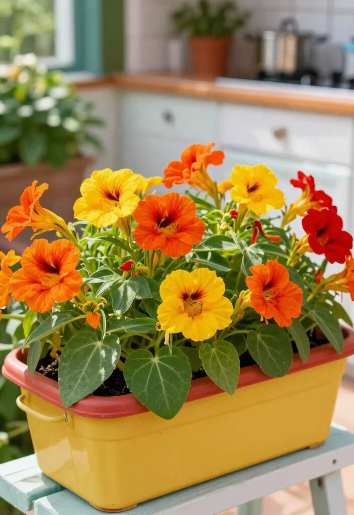 12 Top Window Box Flowers Ranked by Beauty and Bloom 9. Nasturtiums Edible Elegance 0