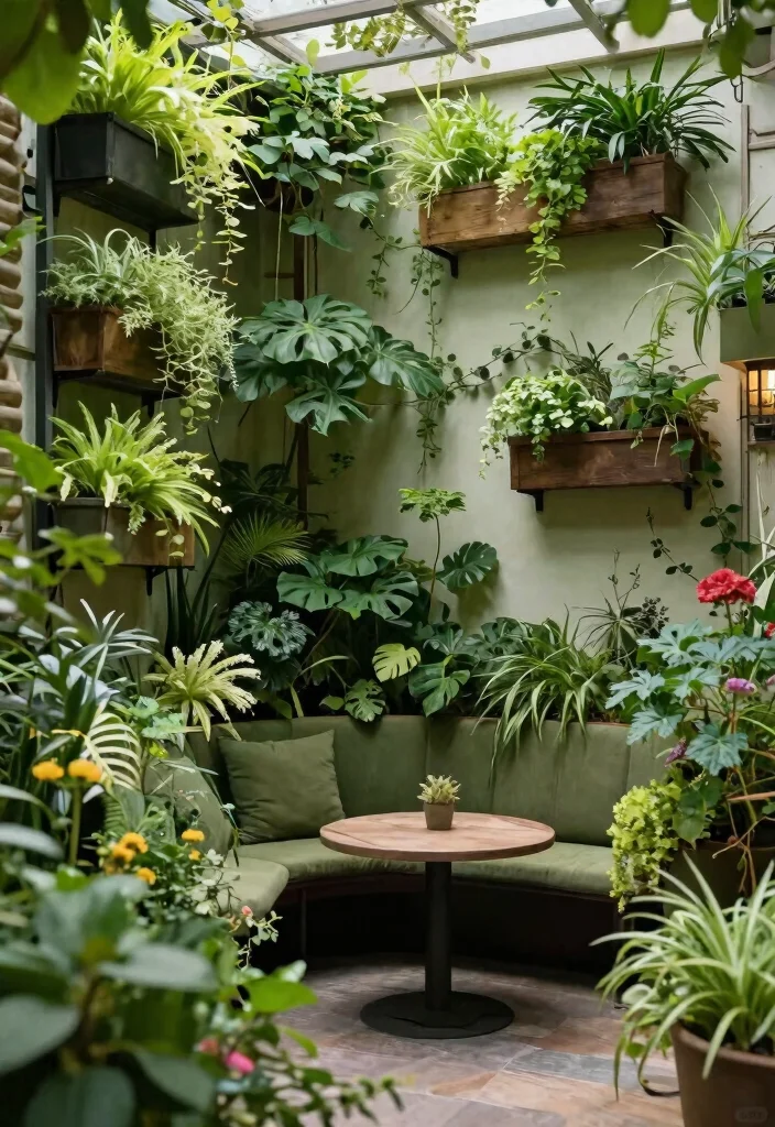 13 Contemporary Cement Patio Ideas and Decor Transformations 5. Green Oasis 0
