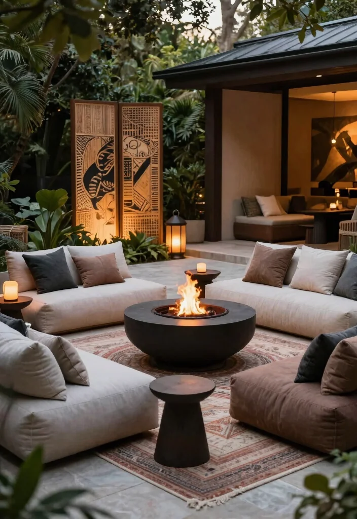 13 Contemporary Cement Patio Ideas and Decor Transformations 6. Outdoor Lounge Luxury 0