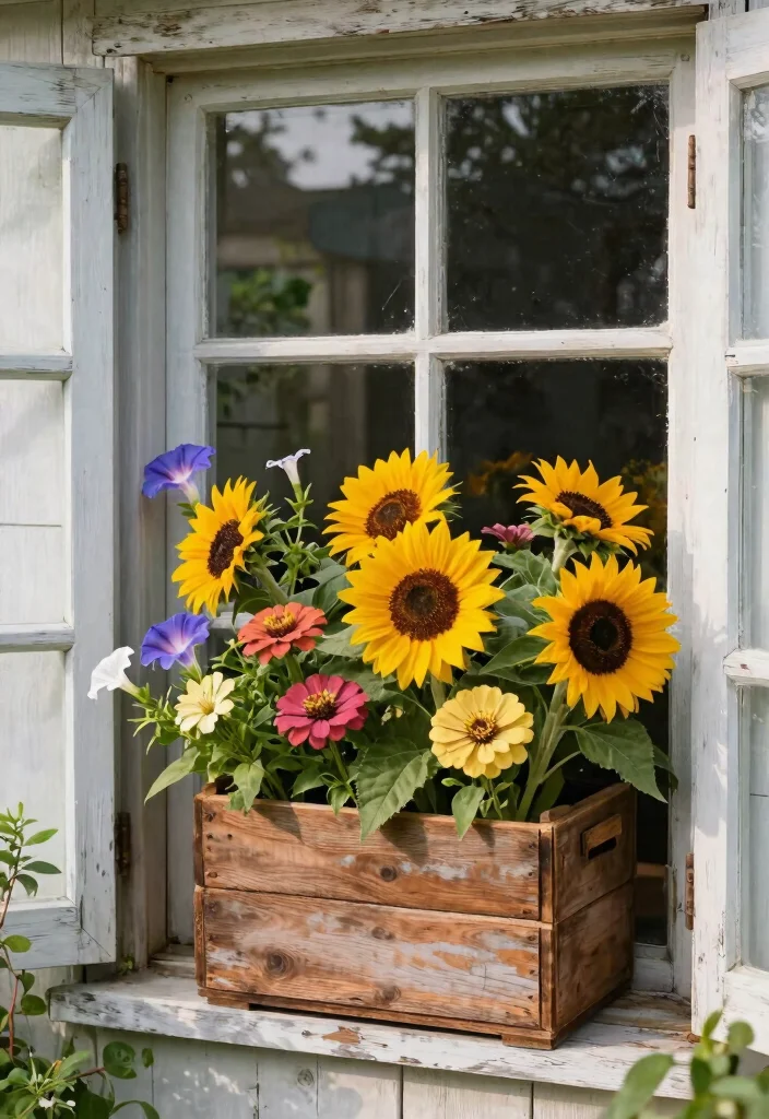 15 Amazing Window Box Design Photos for Your Home 5. Rustic Farmhouse Feel 0