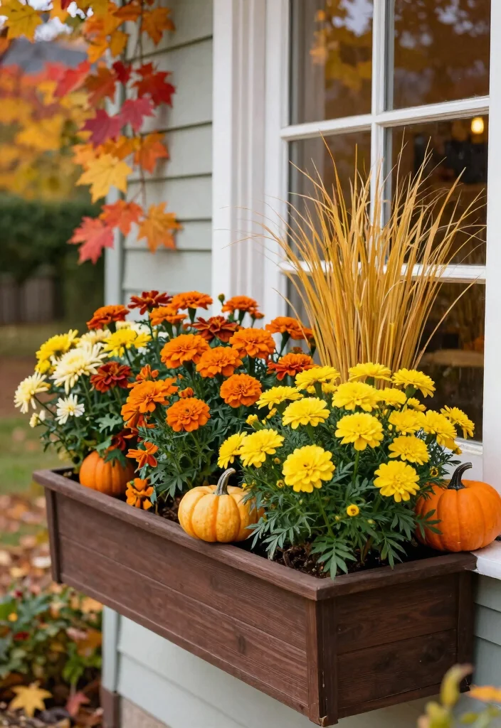 15 Amazing Window Box Design Photos for Your Home 9. Seasonal Splendor 0