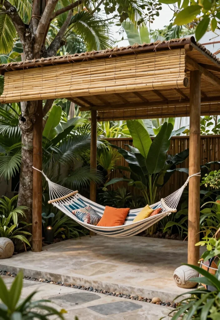 15 Beautiful Backyard Awning Ideas for Every Home Style 5. Bamboo Awnings 0