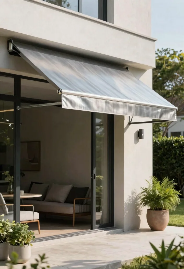 15 Beautiful Backyard Awning Ideas for Every Home Style 6. Metal Awnings 0
