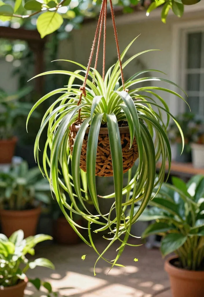 15 Best Plants for Patio Decor That Are Easy to Care For 5. Spider Plant 0
