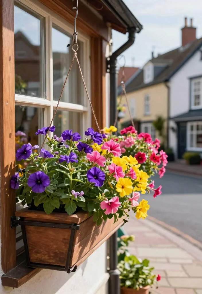 15 Creative Window Planter Box Ideas for a DIY Look 2. Hanging Window Boxes 0