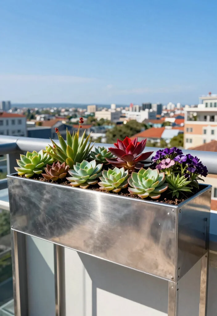 15 Creative Window Planter Box Ideas for a DIY Look 6. Metal Planter Box 0